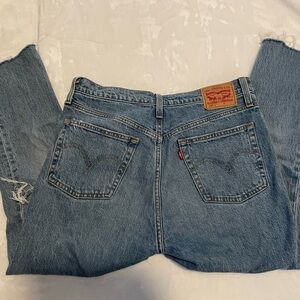 Levi's 501 Skinny Button-Fly Jeans with Raw Hem